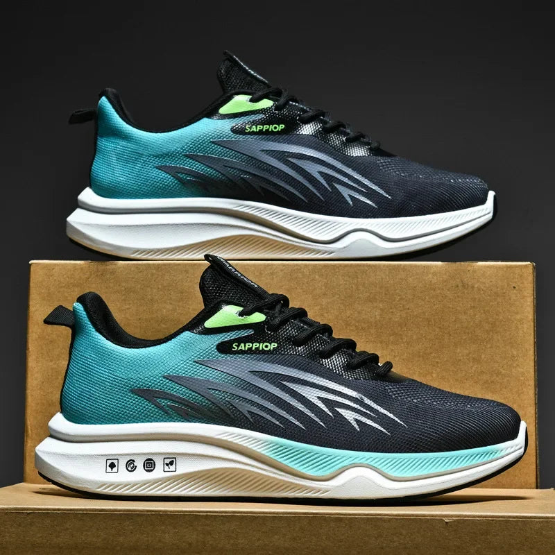 2025 Sports shoes men's summer new mesh shock-absorbing ultra light breathable casual shoes student shoes running shoes