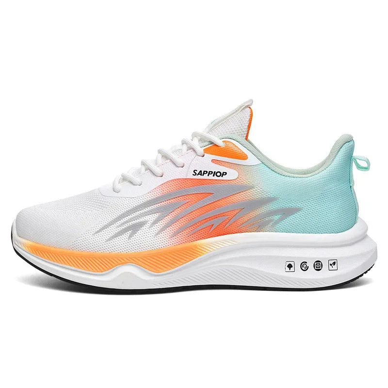 2025 Sports shoes men's summer new mesh shock-absorbing ultra light breathable casual shoes student shoes running shoes