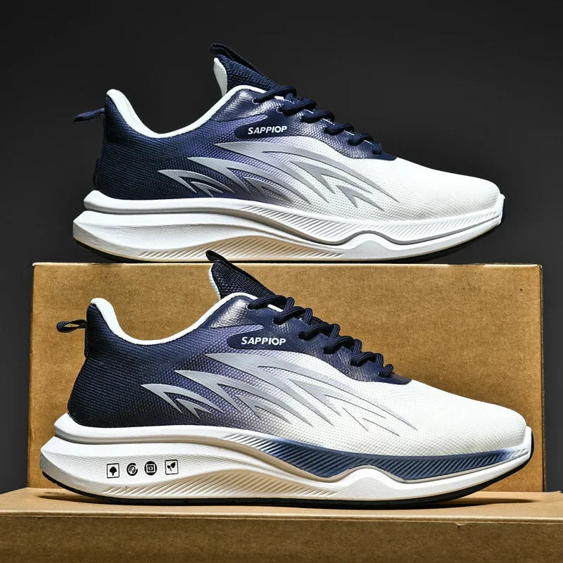 2025 Sports shoes men's summer new mesh shock-absorbing ultra light breathable casual shoes student shoes running shoes
