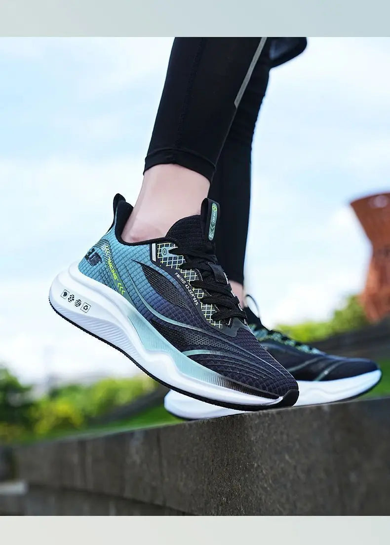 2025 Sports shoes men's summer new mesh shock-absorbing ultra light breathable casual shoes student shoes running shoes
