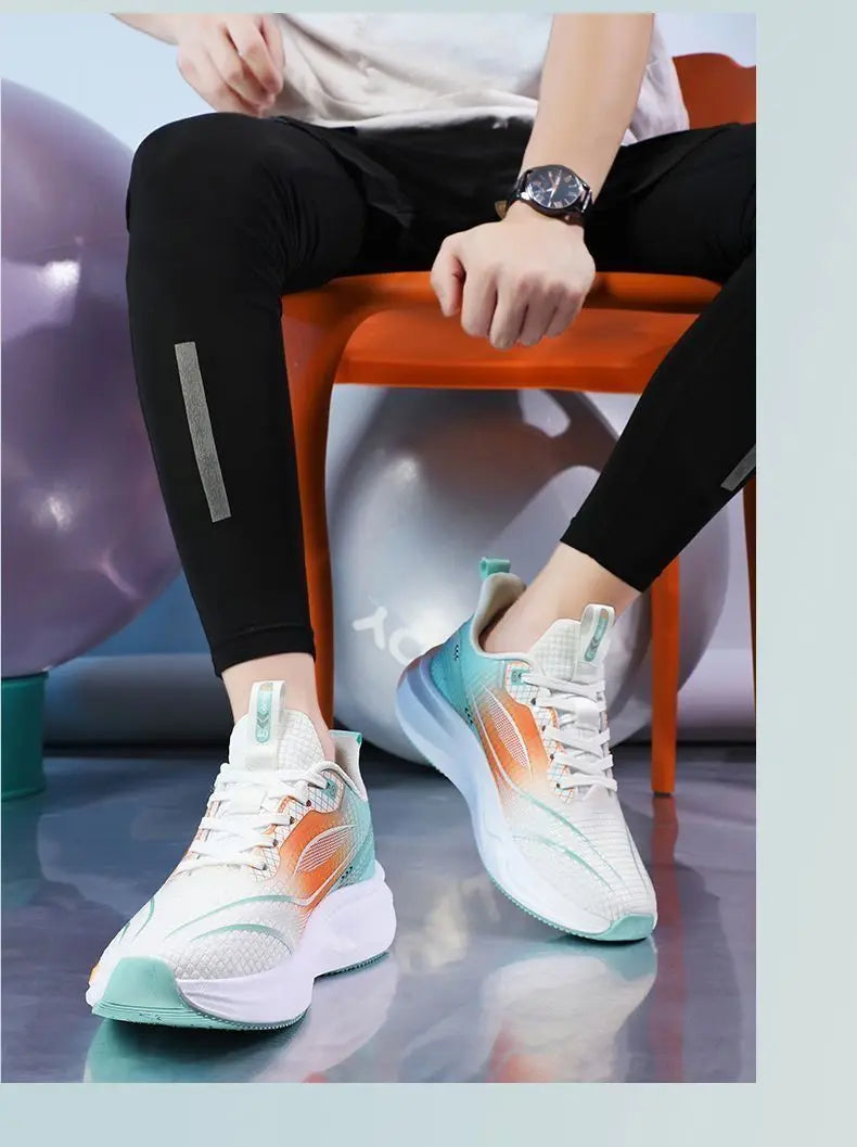 2025 Sports shoes men's summer new mesh shock-absorbing ultra light breathable casual shoes student shoes running shoes