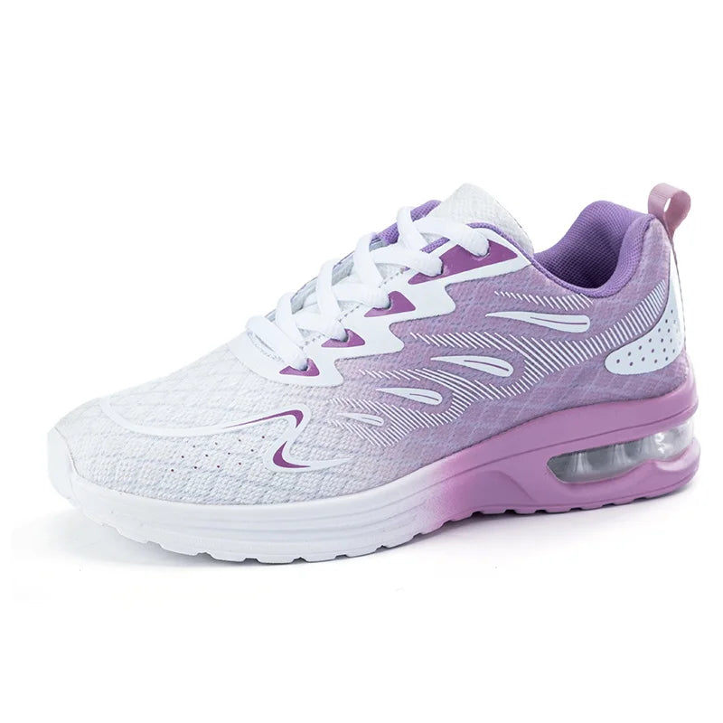 Women Casual Shoes Fashion Sports Shoes Comfortable Breathable Light Air Cushion Anti Slip Wear-Resistant Women Running Footwear