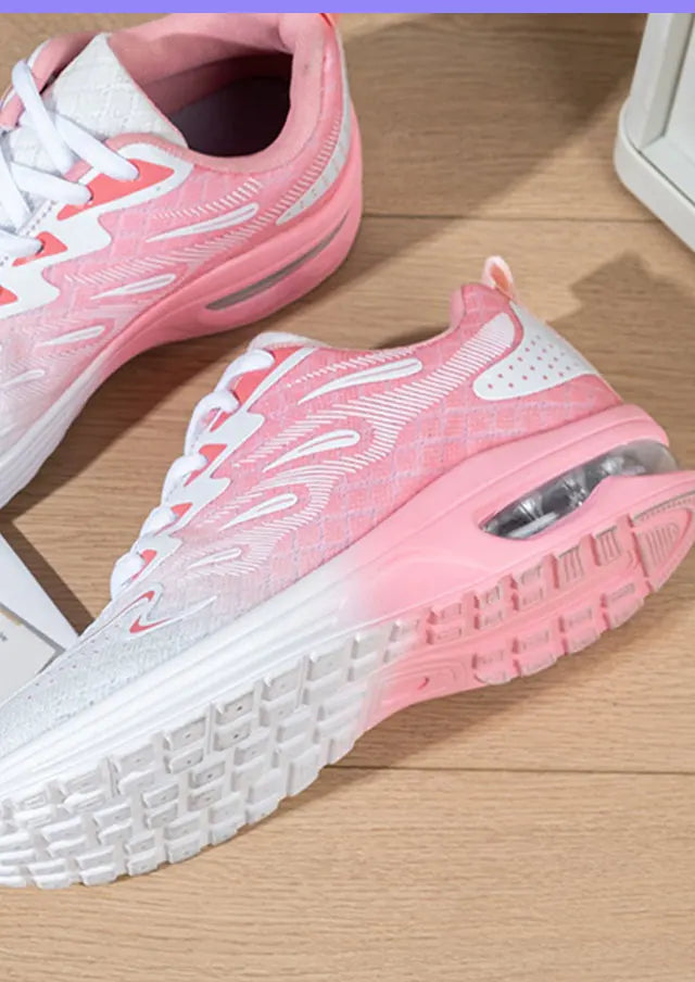 Women Casual Shoes Fashion Sports Shoes Comfortable Breathable Light Air Cushion Anti Slip Wear-Resistant Women Running Footwear